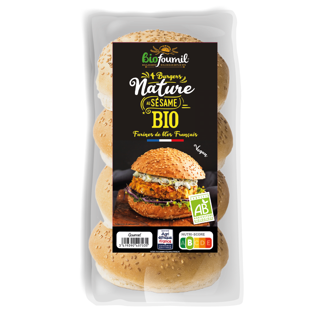 2020_packshot_Buns sésame x4