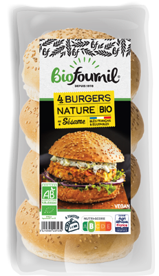 PACK_4 PAINS BURGER NATURE AU SESAME