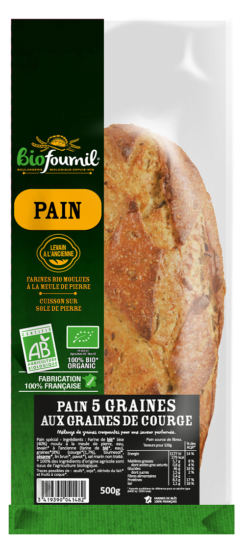 Pain 5 graines Biofournil