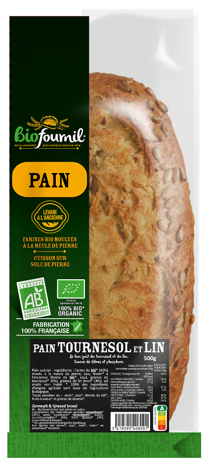 Sunflower & linseed bread Biofournil